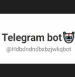 Telegram bot @Hdbdndndbxbzjwkqbot