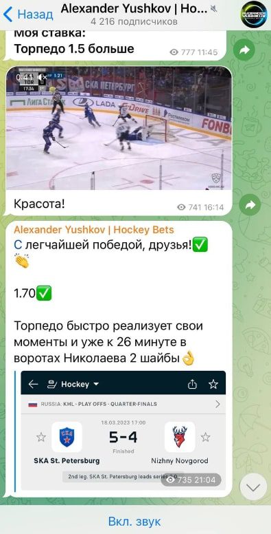 Alexander Yushkov Hockey Bets