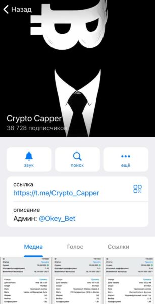 Crypto Capper телеграмм