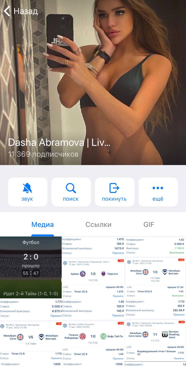 Dasha Abramova Live Telegram канал
