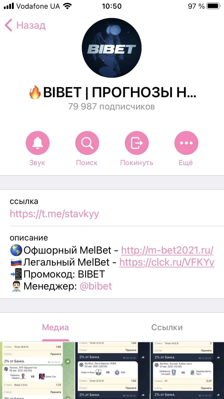 Bibet - Телеграмм канал