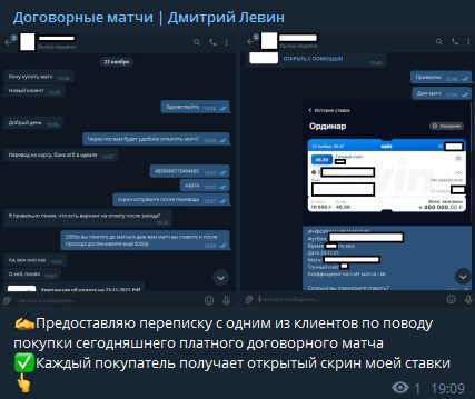 Дмитрий Левин Договорные матчи — отзывы