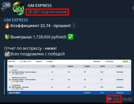 Просмотры и подписчики в Телеграмм GM EXPRESS