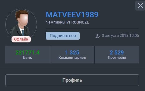 MATVEEV1989 профиль