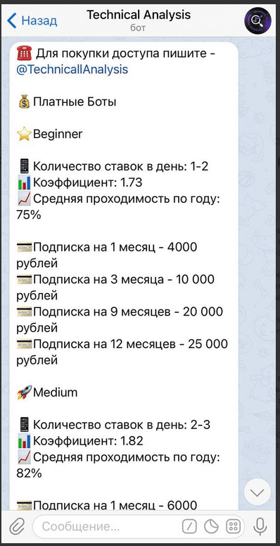 TechnicalAnalysis bot bot