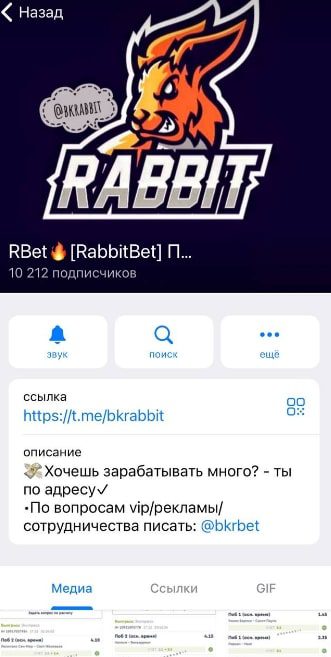 Телеграмм RabbitBet