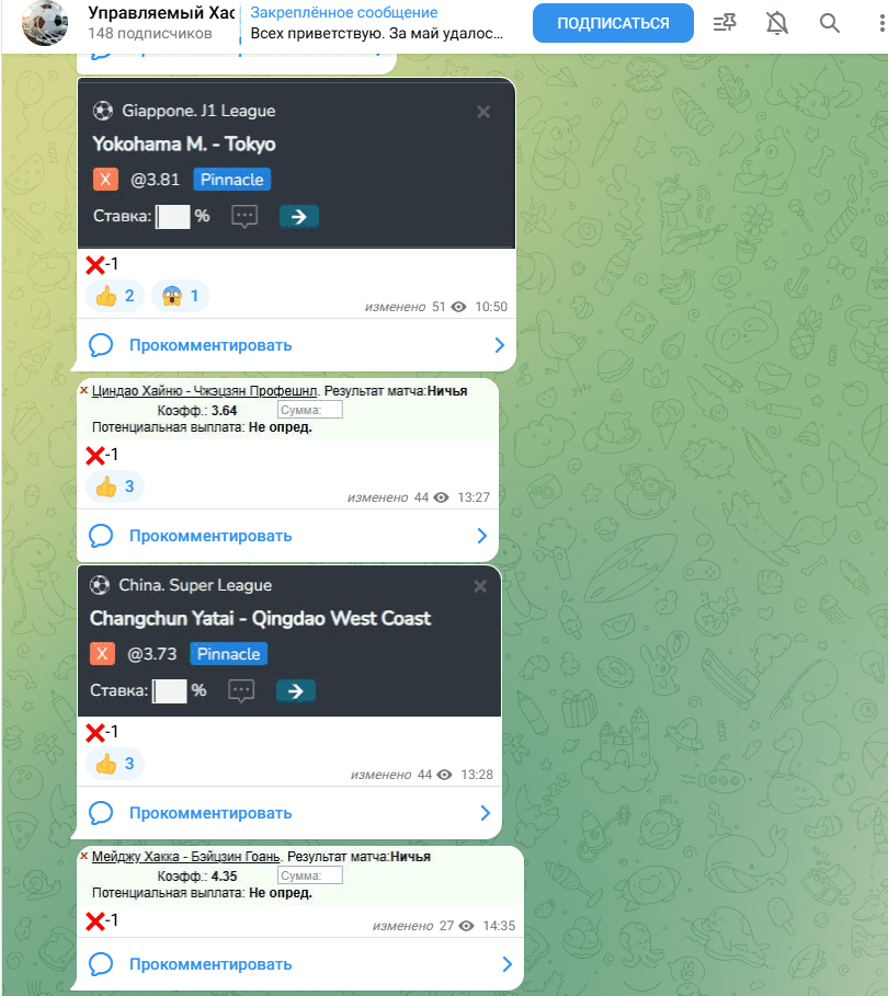 Управляемый Хаос каппер