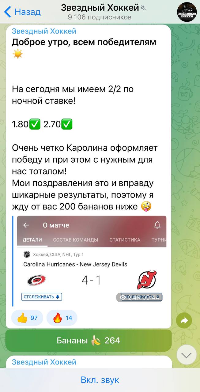 Звездный хоккей телеграмм канал
